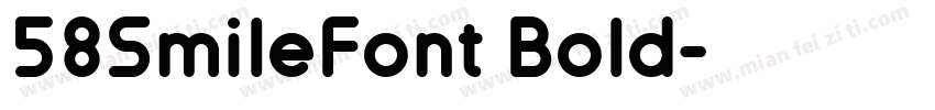 58SmileFont Bold字体转换
